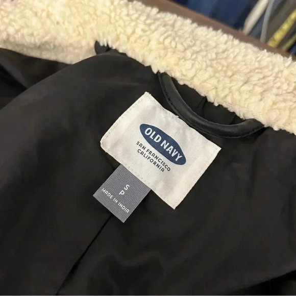 💕 Old navy Moto jacket  faux Sherpa - Picture 5 of 11